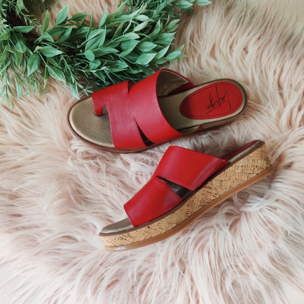 Anthropologie Latigo red  sandles